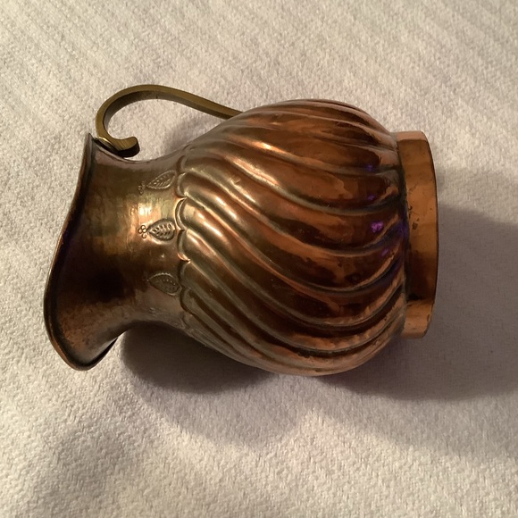Vintage Decorative Brass Pitcher - Picture 2 of 5